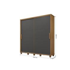 Roupeiro/Armário/Guarda Roupas/Organizador MONT 2 Portas de Correr ret