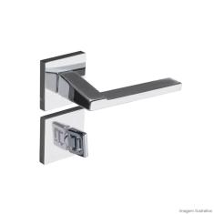 Fechadura Para Banheiro Aço Zamac Chopin 279-90 Com Roseta Pado Cromado