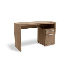 Mesa Escrivaninha Casal S970 Com 1 Porta E 1 Gaveta Nogal Kappesberg