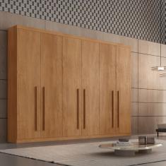 Guarda Roupa Casal Maya 6 Portas 6 Gavetas MDF Imbuia-imbuia-imbuia Móveis Rufato