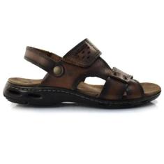 Sandália Pegada Masculina Em Couro, 41, Cravo