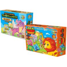 Brinquedo Infantil Educativo Jogo da Memoria Kit 2 Unidades - GGB Brin