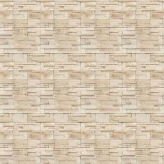 Papel De Parede Pedra Tijolos Filete Retalhos Adesivo Sala