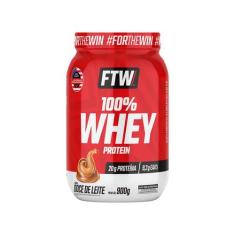 Whey Protein 100 Concentrado Pote 900g FTW, Doce de Leite, 900g