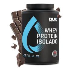 Whey Protein Isolado Sabor Chocolate Em Pote De 900G Dux Nutrition - F