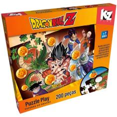 Quebra Cabeça Puzzle Play 200 Peças Dragon Ball Z Elka