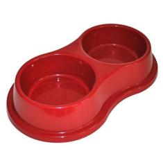 Comedouro Bebedouro Pote Duplo Vasilha Plastica Tam. G - Luna Arreche,