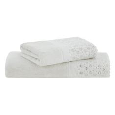 Jogo de Toalhas Buddemeyer Lovely Banho Cinza 2 peças