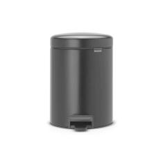 Lixeira Em Aço 5 Litros New Icon Brabantia Preta