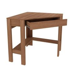 Escrivaninha de Canto com 1 Gaveta Me4172 Espresso Móveis