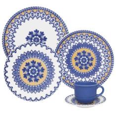 Aparelho de Jantar Redondo de Porcelana 30 peças - Floreal Luiza