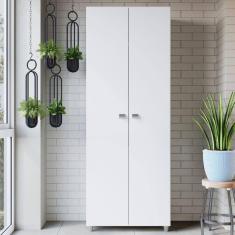 Armário Lavanderia Multiuso 2 Portas Branco