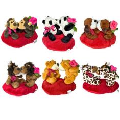 Casal Pelúcia Urso Bichinhos Apaixonado - TUKA TOYS