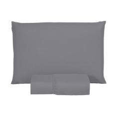 Kit jogo de Cama 400 Fios Solteiro 2 Peças Hotel Pousada Tecido Acetin