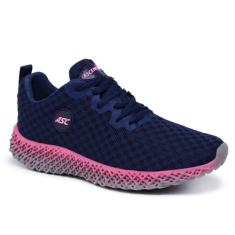 Tênis Academia Ascension Ghost2 Ultraleve Esportivo Feminino, Azul, 37