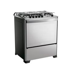 Fogão Dako Magister 5 Bocas Style Mesa De Inox A Gás Espelhado Bivolt