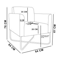 Poltrona Marisa Suede Base X Industrial Preta D´rossi Marrom