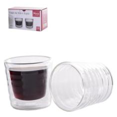 Jogo De Copo De Vidro Duplo Bistro Para Cafe / Cappuccino - WINCY