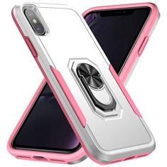 SORAKA Capa para iPhone XS Max com anel de apoio para os pés Capa rígida de PC Capa de TPU macio para amortecedores Capa iPhone XS Max Capa robusta