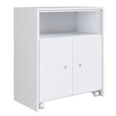 Balcão Multiuso com Mesa Retrátil Funcionale A05 Branco - Mpozenato