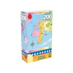 Puzzle 200 peças Horários do Mundo - Grow