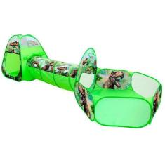 Barraca Infantil 3 em 1 Dinossauro Verde - Dm Toys 5881