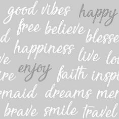 Papel de Parede Coisas Boas Gray