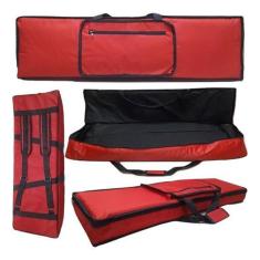 Capa Bag Master Luxo Para Teclado Casio Ctk-6200 Vermelho