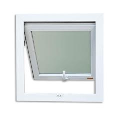 Janela de PVC Maxim-Ar 80x60cm com Vidro Mini Boreal ITEC Brimak Branco