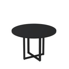 Mesa de Reunião Redonda 100cm MRR1100P25TUB Preto