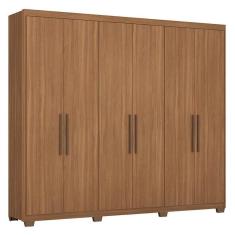 Guarda Roupa Casal Sumatra 6 Portas Amêndola Com Pés - Demóbile Amêndola