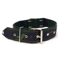 Coleira para cachorro nylon camuflada nº. 6  40 cm a 54 cm 