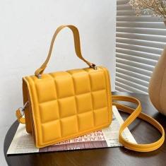 Bolsa Feminina Transversal, Ombro, Mao, Pequena Tipo Barra - Tem Tudo 