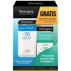Kit Neutrogena Sun Fresh Protetor Solar FPS 70 - Johnsons
