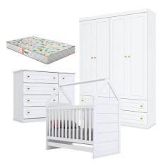 Quarto De Bebê Mississipi 4 Portas Com Berço Montessoriano Americano B