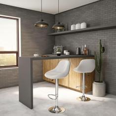 Banqueta Giratória Livorno Branca