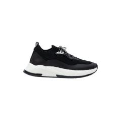 Tênis Feminino Petite Jolie Puff Sneaker Knit Preto - PJ7130-Feminino