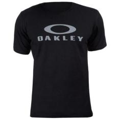 Camiseta Oakley O-Bark Preto/Cinza, M