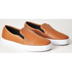 Tênis Casual Iate Slip on Sem Cadarço Calce Facil Macio Confort F-Feminino