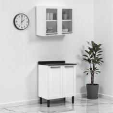 Cozinha Compacta em Aço 2 Peças 4 Portas Florença Itatiaia