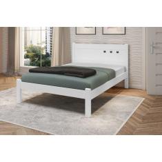 Cama de Casal Paola MDF Branco