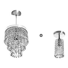 Lustre Pendente Manucrillic + Lustre Clearcrillic Redondo