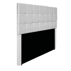 Cabeceira Estofada Manchester 140 Cm Casal Suede - Adj Decor Cor Branco