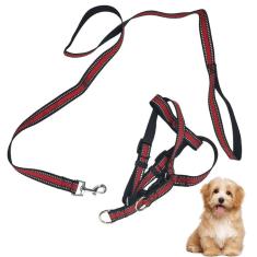 Coleira Peitoral H Regulavel Guia Cachorro Pet Gato Adestramento Passeio Antipuxao Petshop Viagem Treinamento