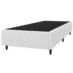 Base Box de Solteiro Umaflex New Itália com Revestimento em Jacquard - 38x88x188cm - Branco
