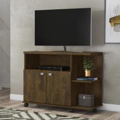 Rack de Sala Para Tv Até 32`` Canela Lisboa - Lukaliam Móveis