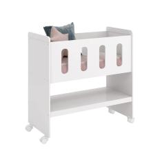 Mini Berço 3 em 1 Zain/Moisés Branco Brilho - Reller