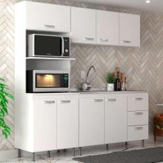 cozinha compacta ipanema 8 pt 3 gv branca