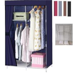 Guarda roupa portatil para quarto praia camping com cabideiro pratelei