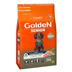 Ração Golden Fórmula Mini Bits Cães Adultos Senior Porte Pequeno Frango e Arroz 3kg